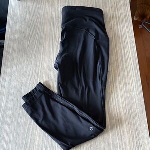 Lululemon Swift Speed Tight Black Size 10 Drawstring Running Leggings
